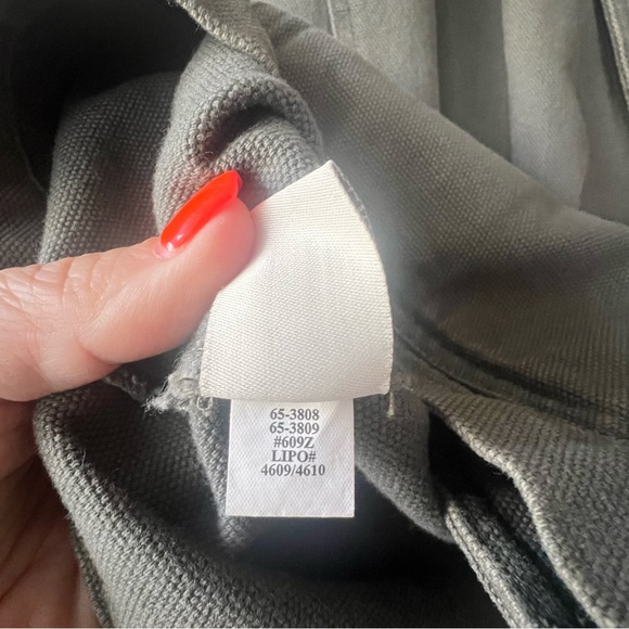 ORVIS Canvas Blazer Jacket cotton Olive green Mens SIZE 44 leather patch elbow - Picture 3 of 9